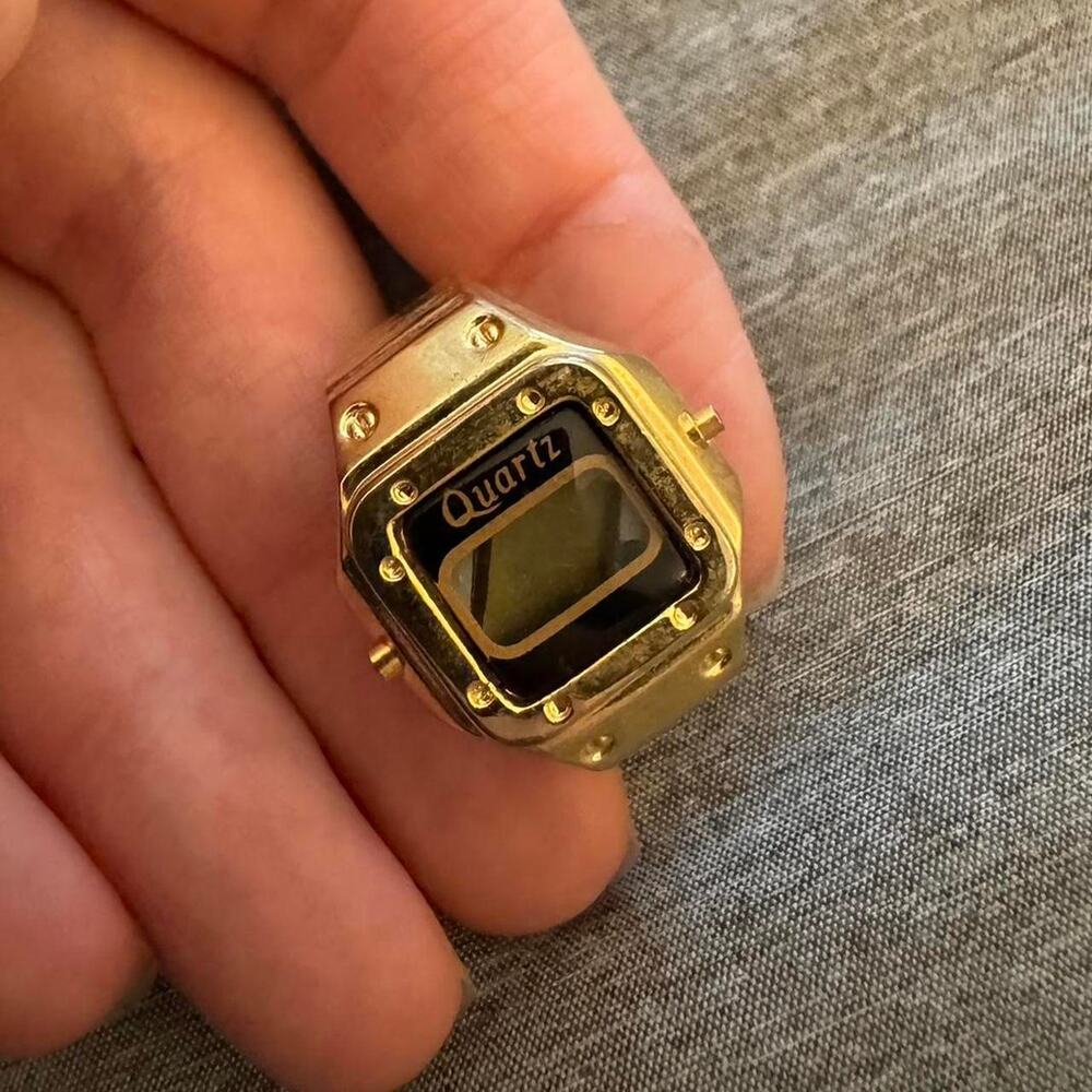 Vintage adjustable watch ring untested